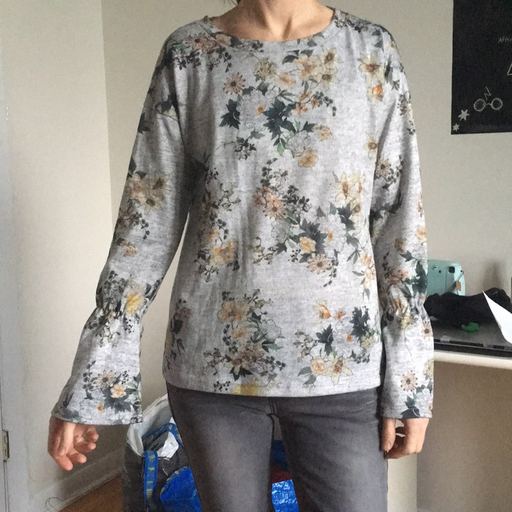 Floral sweater